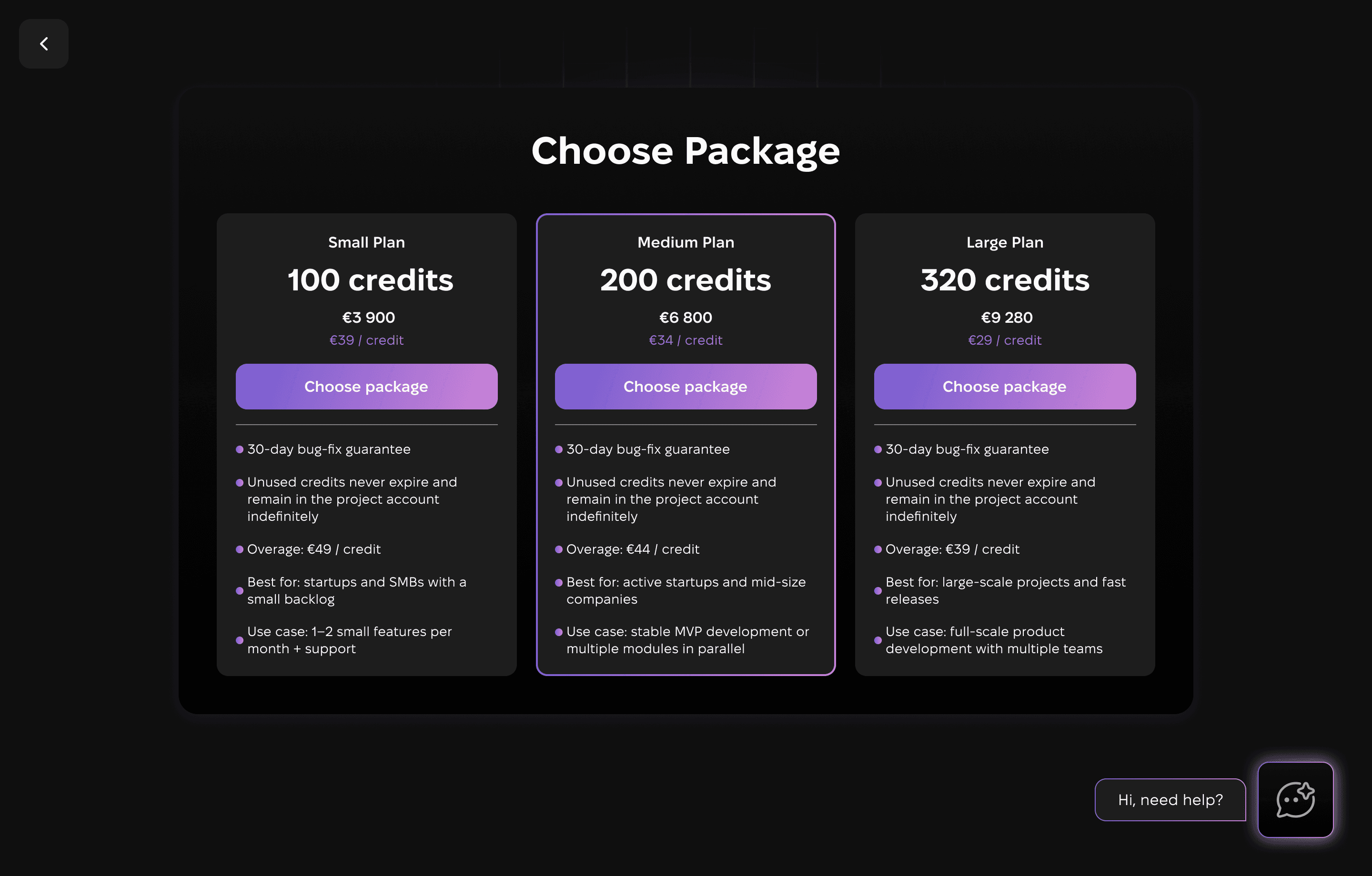 Sign & Activate Credits